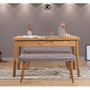 Hanah Home Mesa de Comedor Extensible Santiago Masa Atlantic en Pino Atlántico